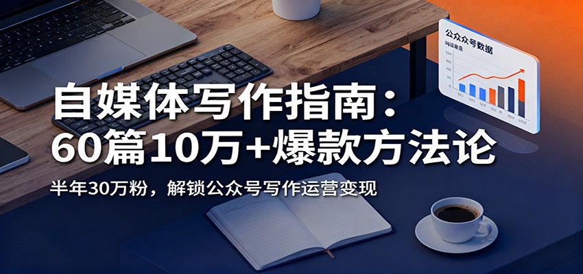自媒体写作指南：60篇10万+爆款方法论，半年30万粉，解锁公众号写作运营变现-52项目站