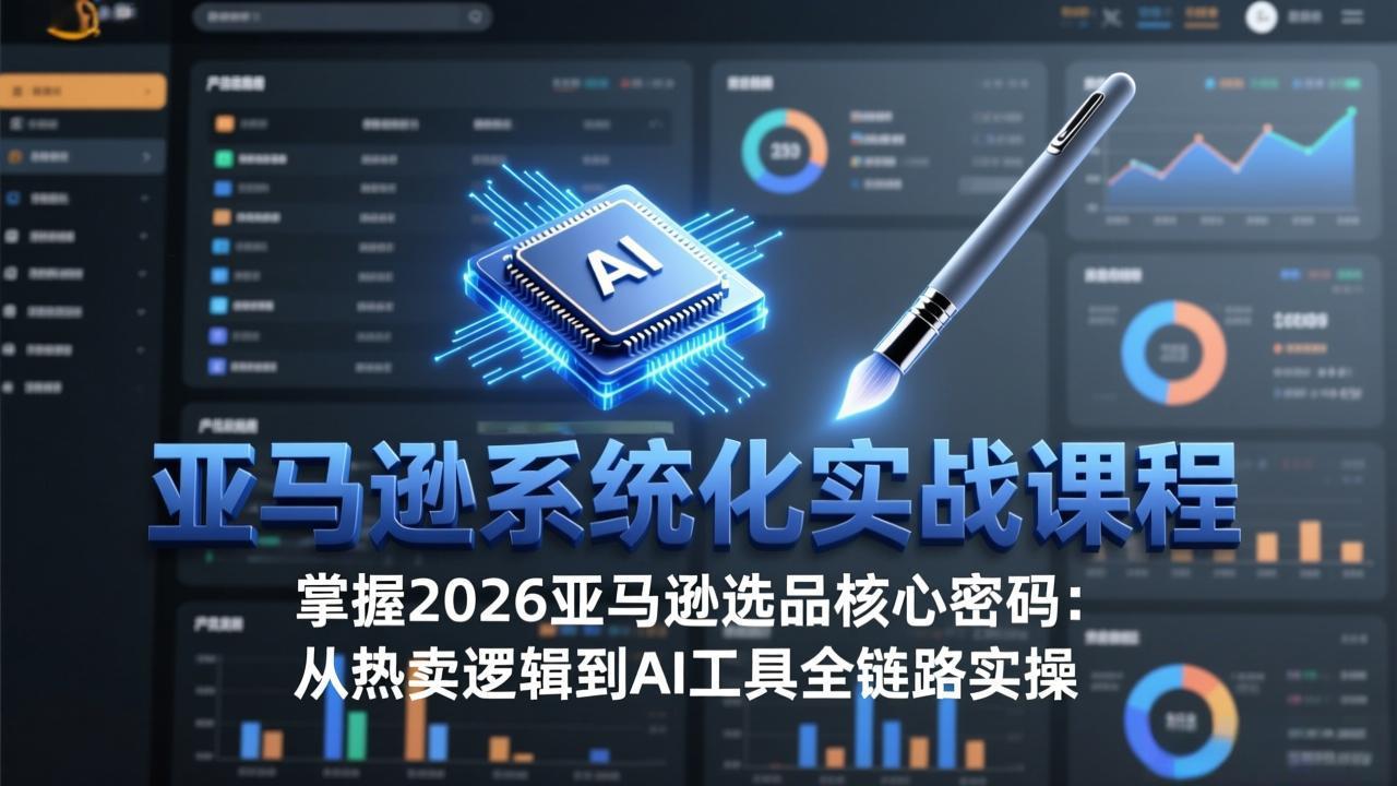 亚马逊系统化实战课-更新3月：2026最新选品方法论，从热卖原因分析到AI作图，提升选品成功率-52项目站