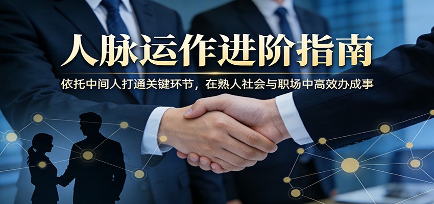 付费文章:人脉运作进阶指南,依托中间人打通关键环节,在熟人社会与职场中高效办成事-52项目站