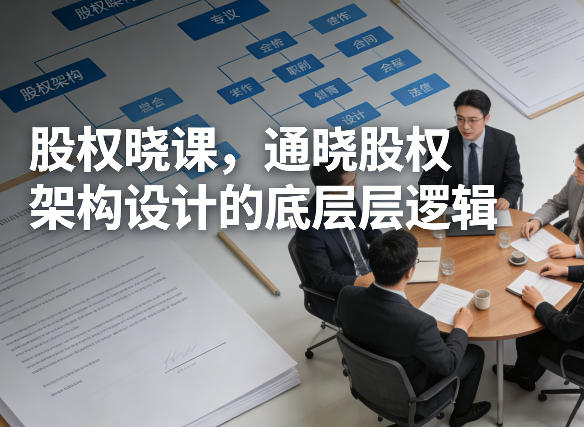 股权晓课，通晓股权架构设计的底层逻辑-52项目站