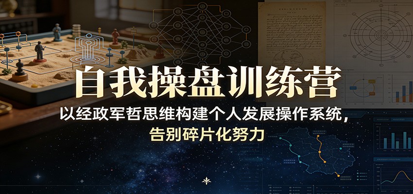 自我操盘训练营：以经政军哲思维构建个人发展操作系统，告别碎片化努力-52项目站