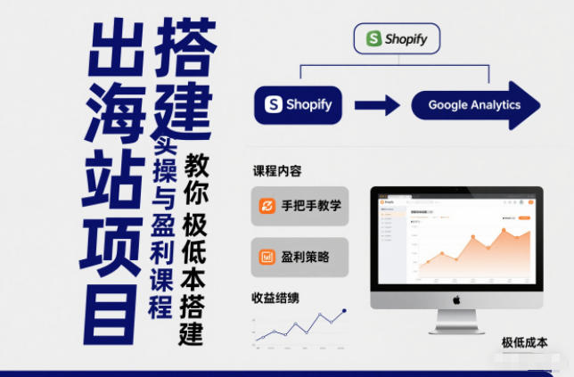 小淘出海站项目，搭建实操与盈利课程，手把手教你用极低成本搭建-52项目站