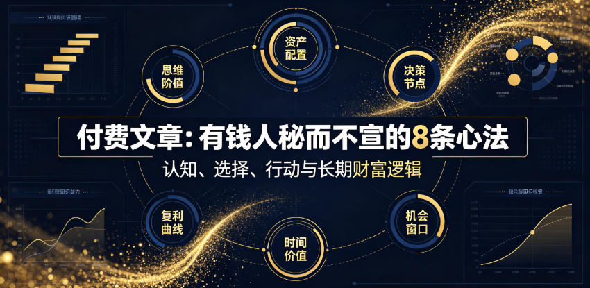 付费文章：有钱人秘而不宣的8条心法-52项目站