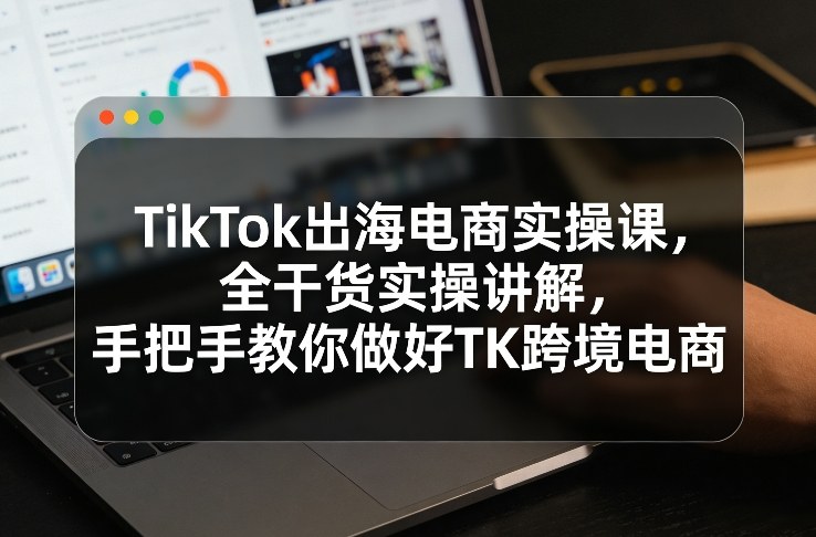 TikTok出海电商实操课，全干货实操讲解，手把手教你做好TK跨境电商-52项目站