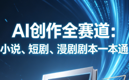 AI创作全赛道：小说、短剧、漫剧剧本一本通(更新7月)-52项目站