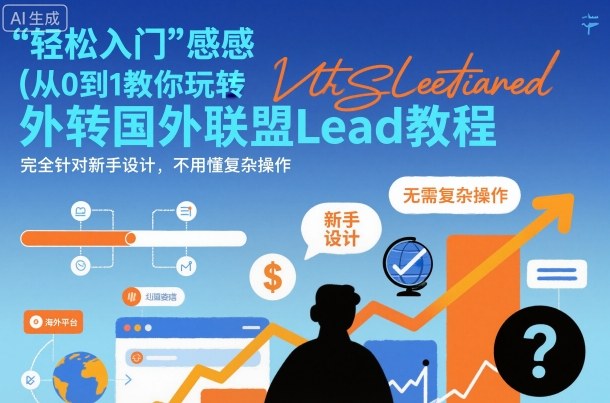 国外联盟賺美刀项目，从0到1教你玩转国外联盟Lead教程，纯新手可操作性100%-52项目站