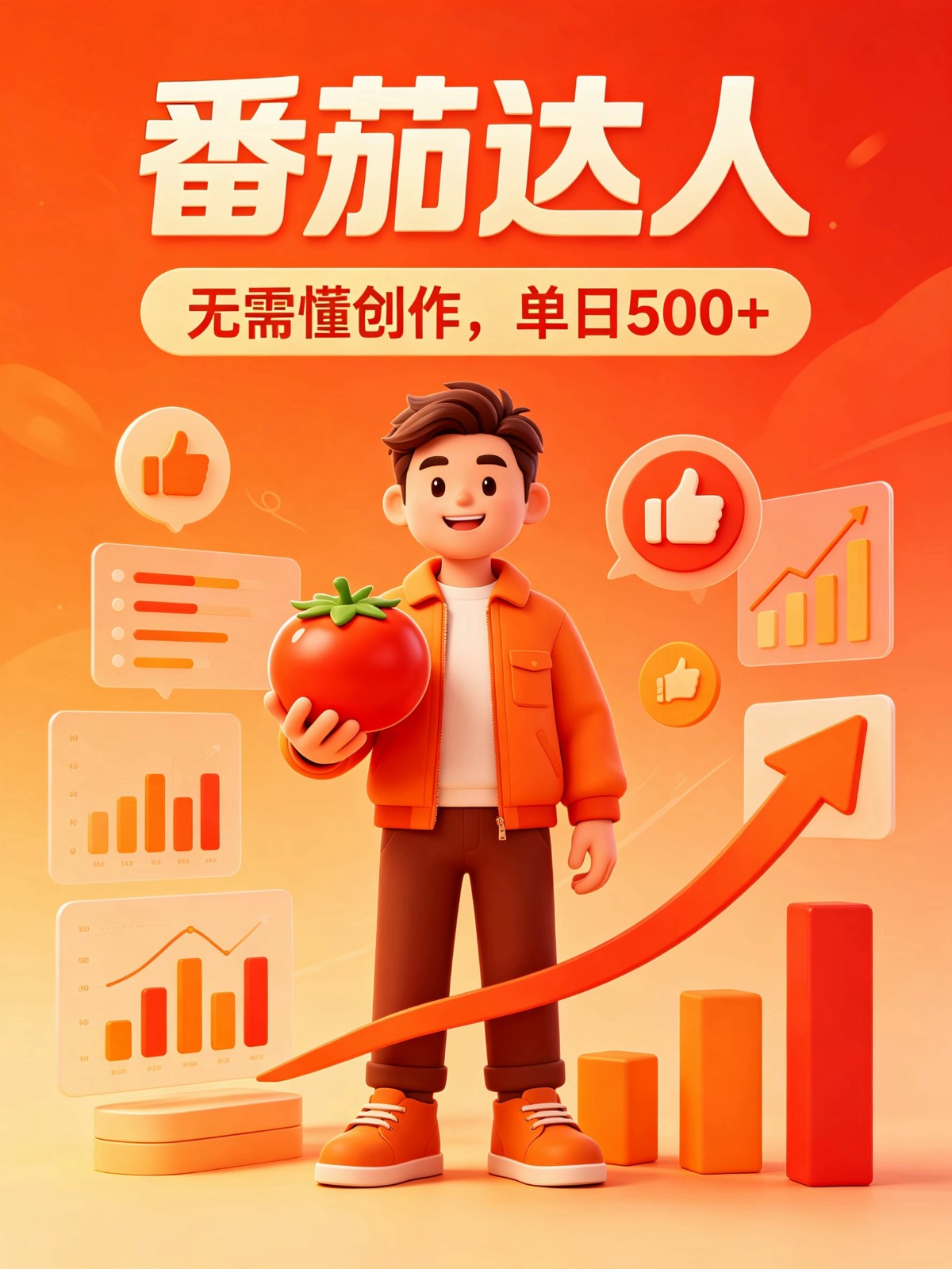 番茄小说达人全自动变现，普通人轻松日入500+-52项目站