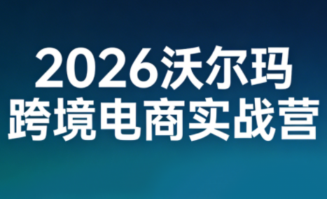 2026沃尔玛跨境电商实战营-52项目站