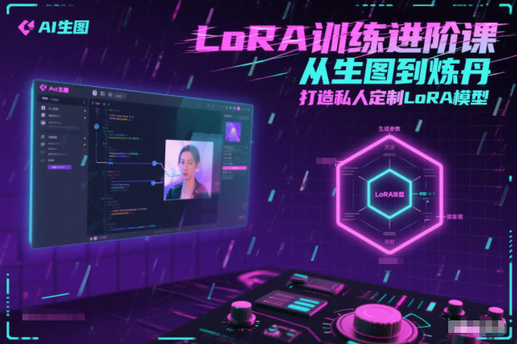 LoRA训练进阶课，从生图到炼丹，打造私人定制LoRA模型-52项目站