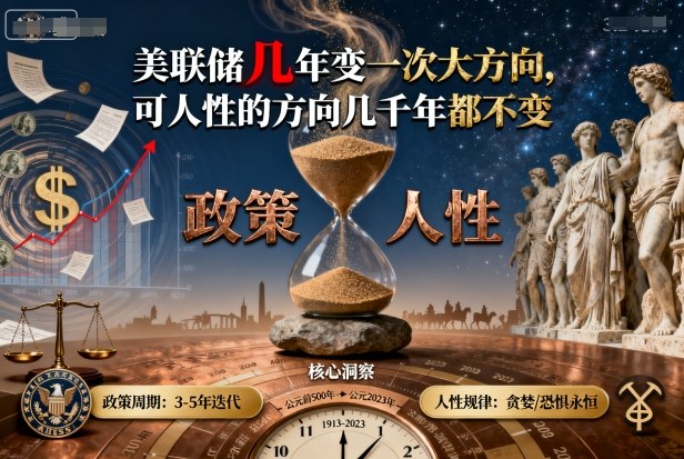 付费文章:美联储几年变一次大方向,可人性的方向几千年都不变-52项目站