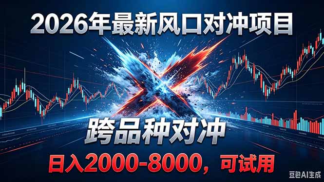 2026创业新风口!最新对冲!跨品种对冲!日收益2000-6000+-52项目站