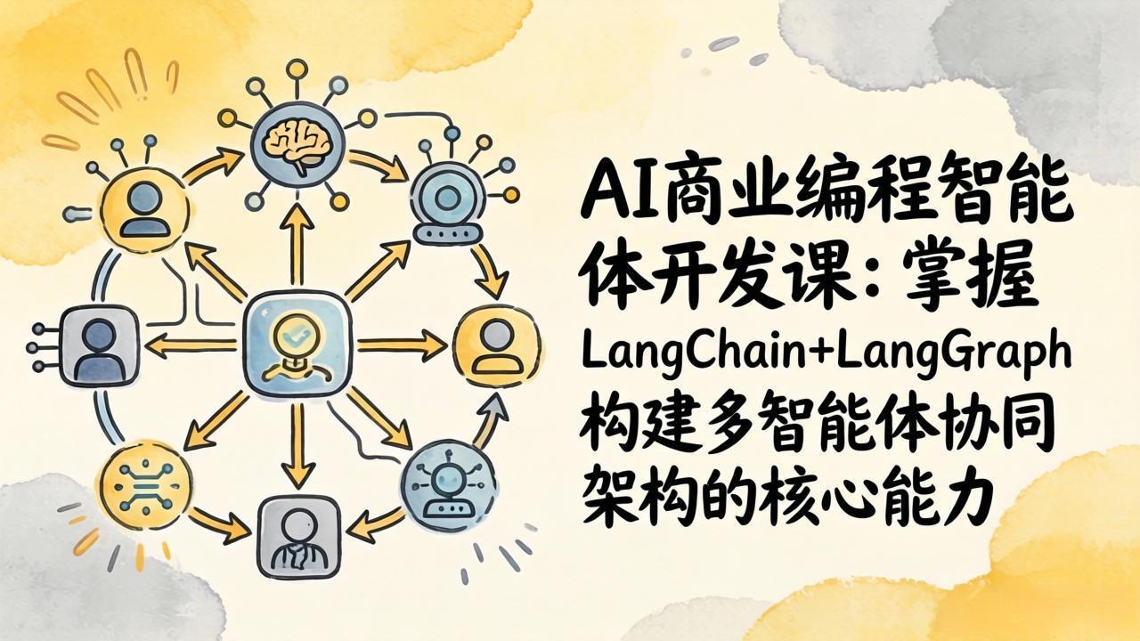 AI商业编程智能体开发课：掌握LangChain+LangGraph构建多智能体协同架构的核心能力-52项目站