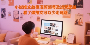 小说推文故事混剪起号及运营思路,看了做推文可以少走弯路-52项目站
