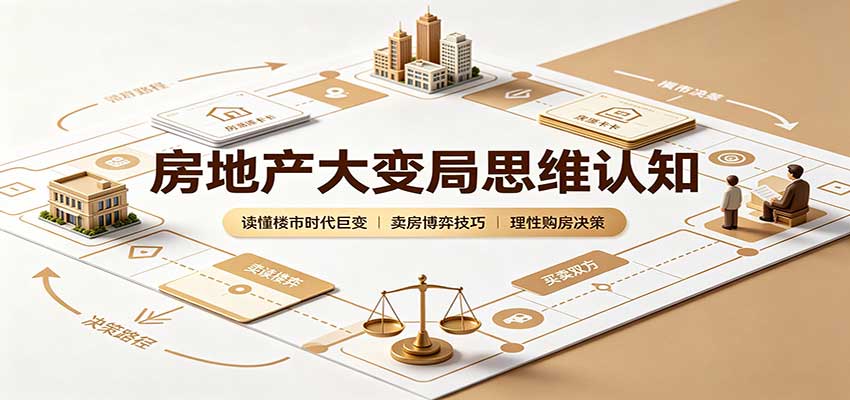 房地产大变局思维认知：读懂楼市时代巨变，卖房博弈技巧，理性购房决策-52项目站