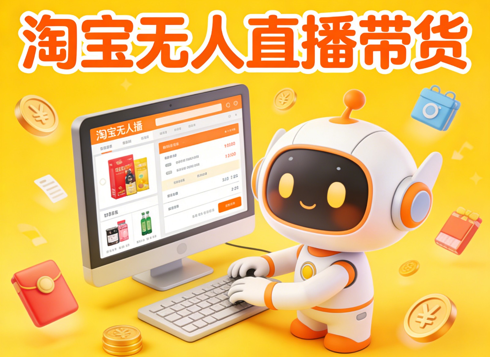淘宝无人直播带货，24小时自动卖货，月佣金1W+，不违规不封号，不用露脸-52项目站