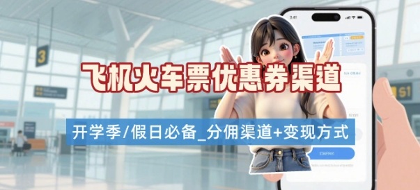 学生党必看！机票火车票优惠券申请渠道 + 项目打法，开学季节日速存-52项目站