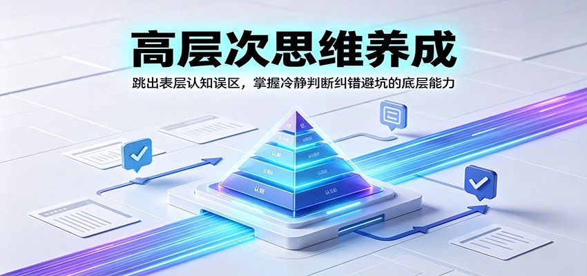 高层次思维养成:跳出表层认知误区,掌握冷静判断纠错避坑的底层能力-52项目站