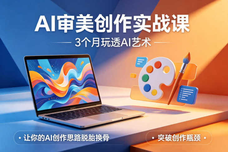AI审美创作实战课，3个月玩透AI艺术，让你的AI创作思路脱胎换骨，突破创作瓶颈-52项目站
