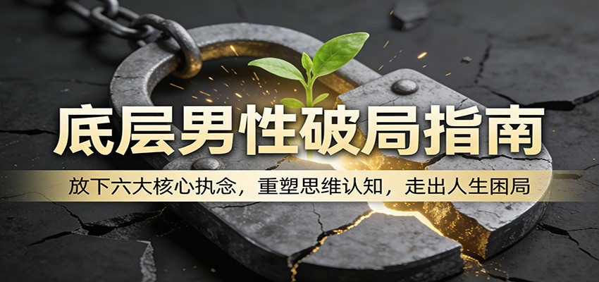 底层男性破局指南：放下六大核心执念，重塑思维认知，走出人生困局-52项目站